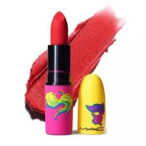 MAC Moon Masterpiece Powder Kiss Lipstick TURN UP YOUR LUCK Limited Edition NIB